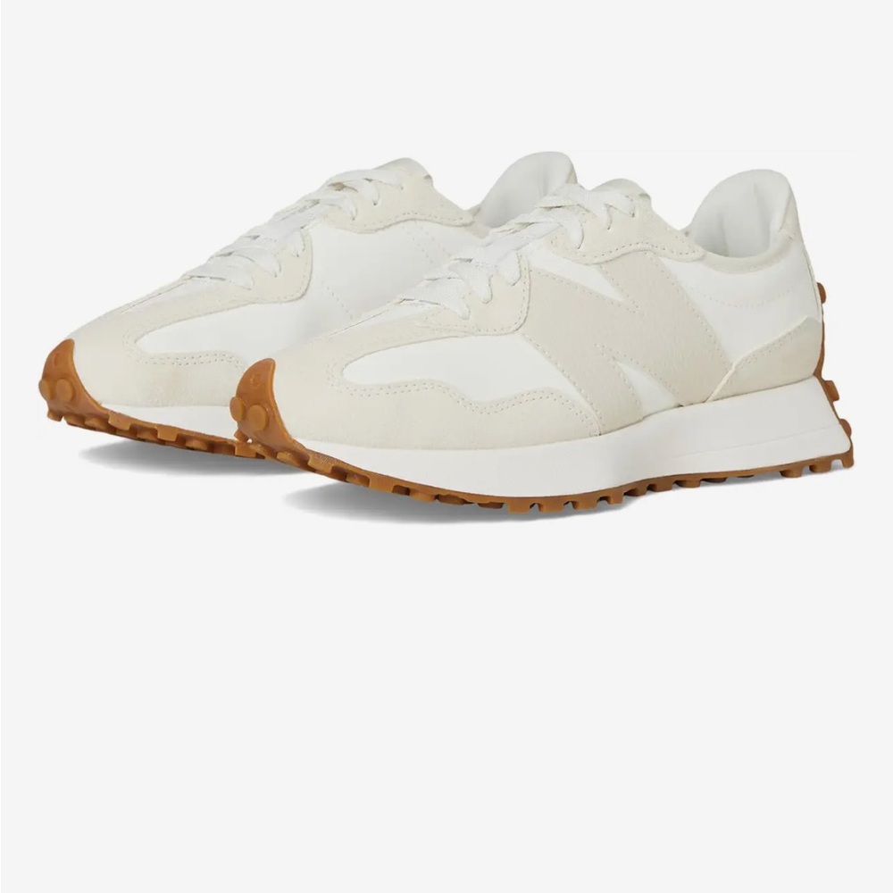 New Balance Classics 327 Women's Sneakers in White and Tan